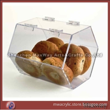 Clear skillful Simple Acrylic/Perspex Bread Case/Box